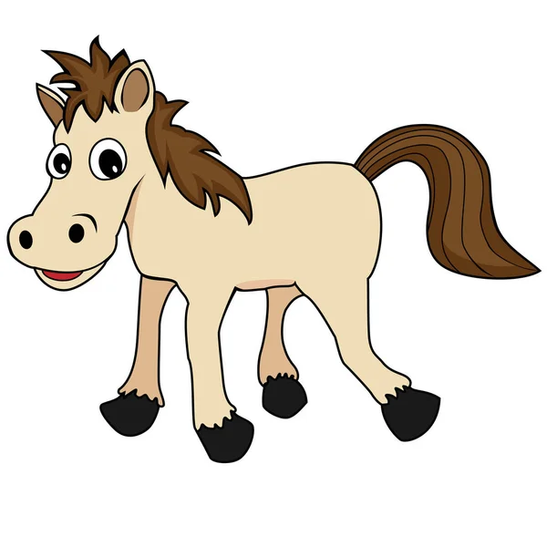 Милая Лошадь Улыбкой — стоковый вектор