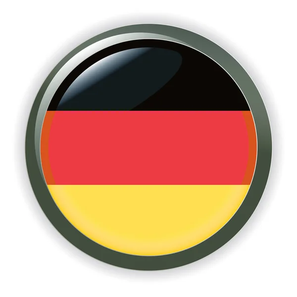 Bandera Redonda Alemania Ilustración Vectorial — Archivo Imágenes Vectoriales