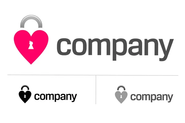 Vector Illustration Heart Logo Design — Stock Vector