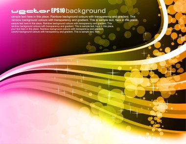 Şeffaf daireli soyut arkaplan