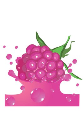 Üzüm serpiştirilmiş vektör çizimi