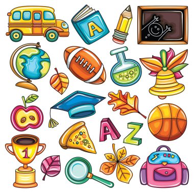 Okul karalaması vektör illüstrasyonu