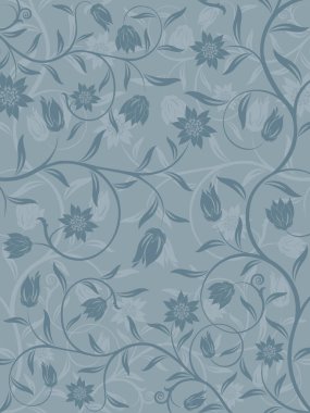 Çiçeksiz desen. Vektör