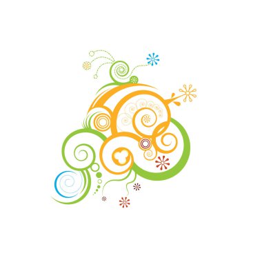 Vektör çerçeve çiçek tasarım