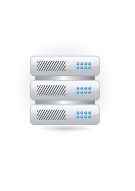 sunucu simgesi, vektör illüstrasyonu basit tasarım