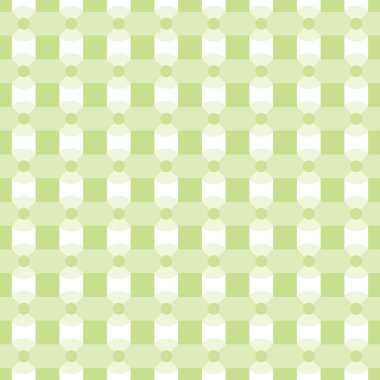 Yeşil renkli kesintisiz geometrik desen