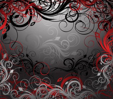 Soyut çiçek arkaplanının vektör çizimi