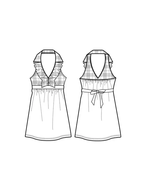 Σύνολο Φόρεμα Σκίτσο — Διανυσματικό Αρχείο