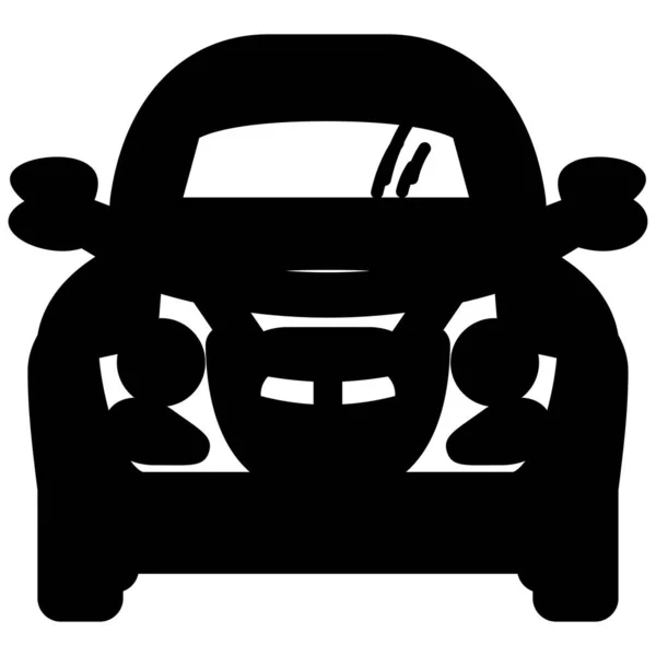 Autó Jármű Ikon Vektor Illusztráció — Stock Vector
