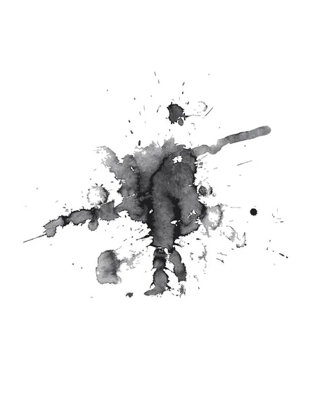 Чорна Чорнильна Пляма Векторна Ілюстрація — стоковий вектор