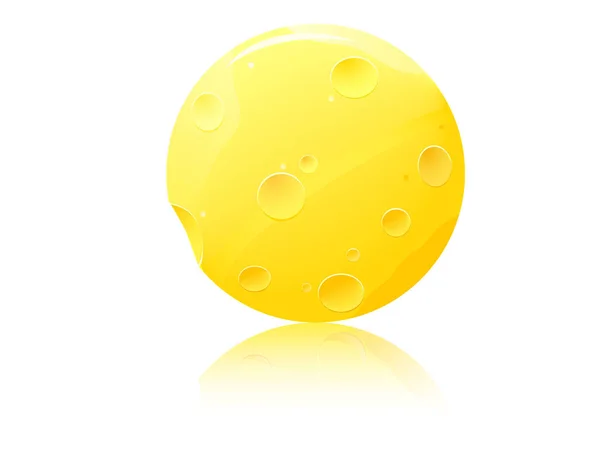 Huevo Pascua Amarillo Con Cinta Amarilla — Vector de stock
