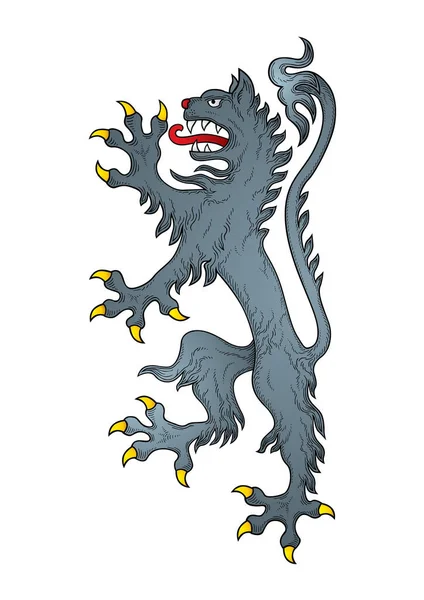 Векторная Иллюстрация Мультяшного Дракона — стоковый вектор