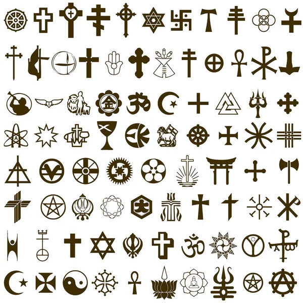 กษณ ทางศาสนาและว ฒนธรรม — ภาพเวกเตอร์สต็อก