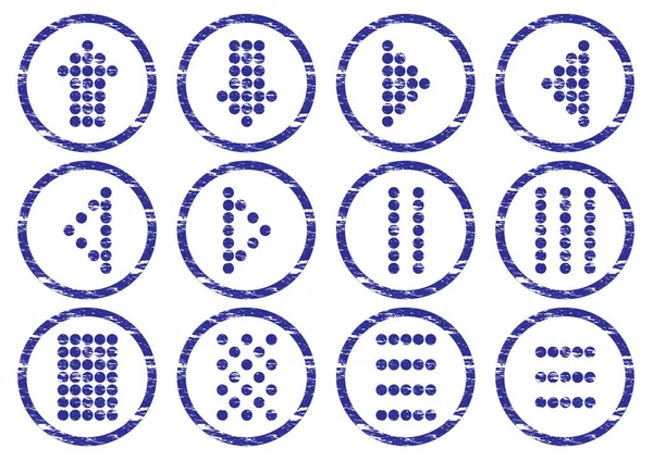 Векторна Ілюстрація Набору Синіх Піктограм — стоковий вектор