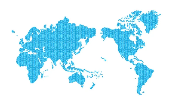 Dünya Vektör Çizim Haritası — Stok Vektör