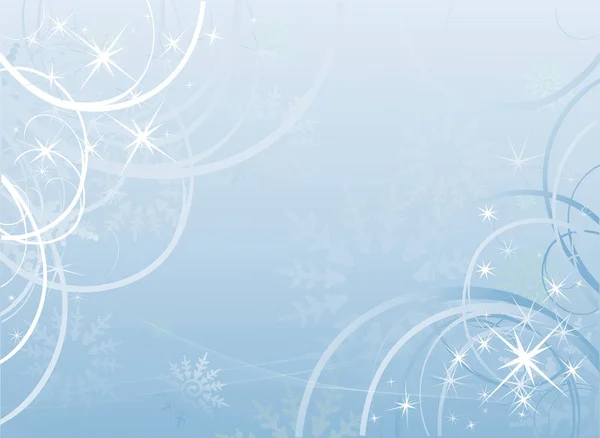 Christmas Background Snowflakes Bokeh — Stock Vector
