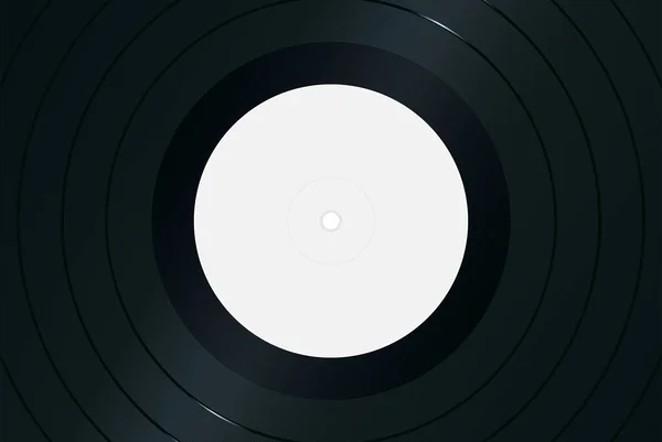 Icône Disque Blanc Sur Fond Noir — Image vectorielle