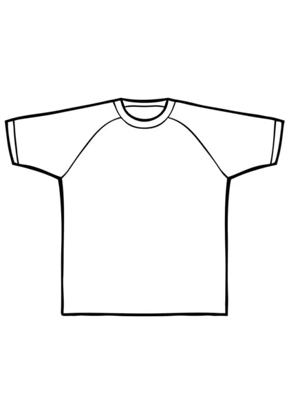Skjorta Ikon Vit Bakgrund — Stock vektor