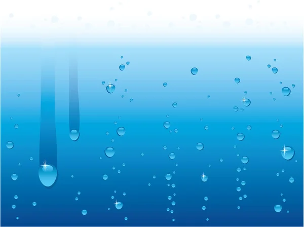 Gotas Água Contexto Água Ilustração Vetorial — Vetor de Stock