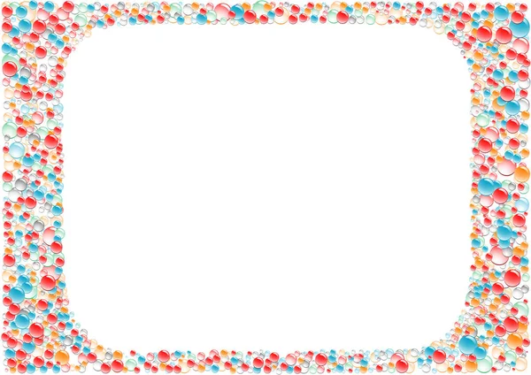 Confettis Colorés Sur Fond Blanc Illustration Vectorielle — Image vectorielle