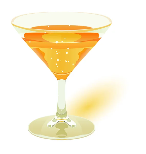 Orange Cocktail Drink Orange Juice — Stock Vector