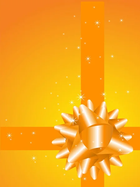 黄金の星とクリスマスの背景 — ストックベクタ