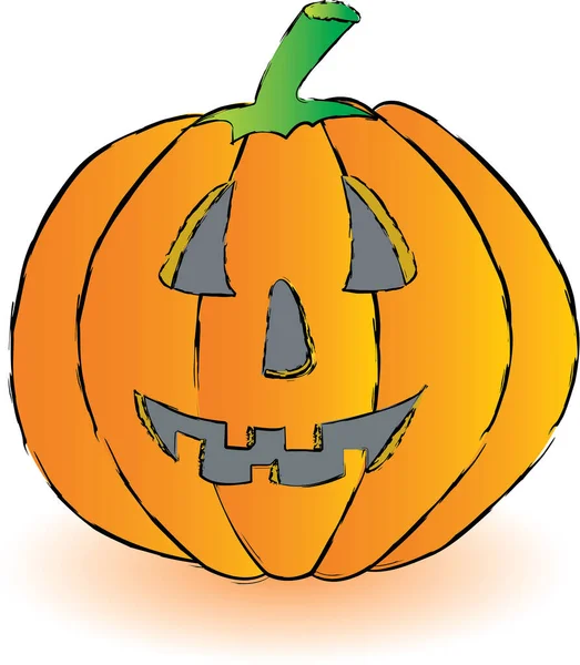 Citrouille Aux Visages Halloween — Image vectorielle