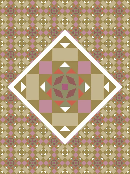 シームレスな幾何学的背景 モザイクだ 抽象的なパターン ベクトルイラスト テキスタイルの質 — ストックベクタ