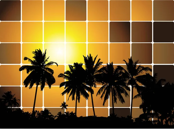 Sonnenuntergang Vektor Illustration Symbol Hintergrund — Stockvektor