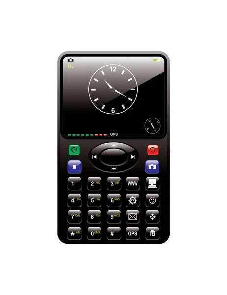 Illustration Vectorielle Smartphone Moderne Avec Fond Blanc — Image vectorielle