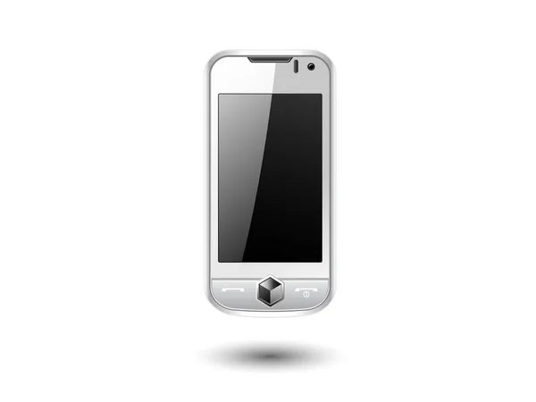 Smartphone Avec Couverture Argentée — Image vectorielle