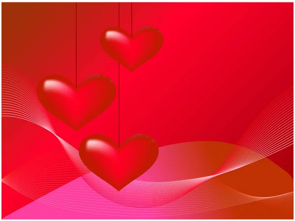 Valentines Day Background Hearts — Stock Vector