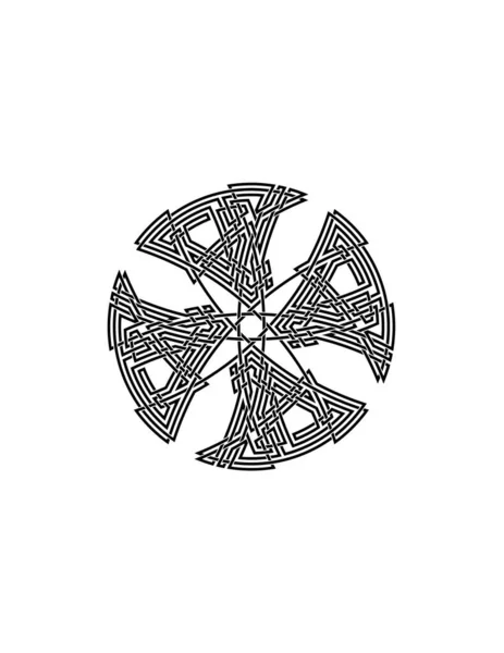 Keltiskt Kors Symbol Vektor Illustration — Stock vektor
