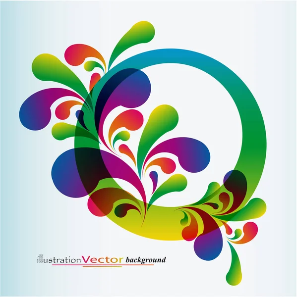 Vector Illustration Abstract Floral Background — Stock Vector
