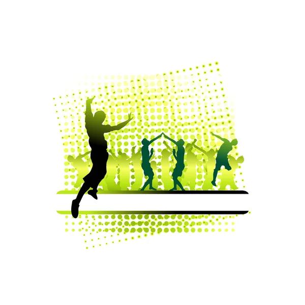 Voetbal Speler Silhouet Vector Achtergrond Illustratie Gemaakt Met Adobe Illustrator — Stockvector