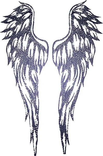 Ilustrace Křídly Anděla — Stockový vektor