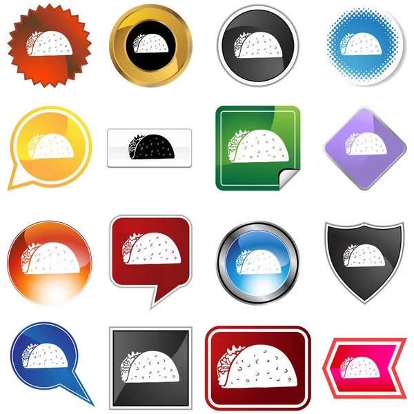 Weather Icons Set Comic Style — Stock Vector
