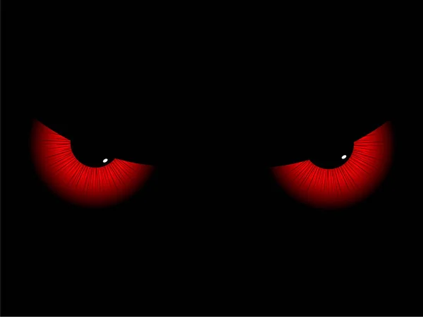 Kırmızı Şeytan Yüz Vektörü — Stok Vektör