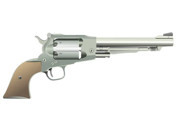 Pistola Aislada Sobre Fondo Blanco — Vector de stock