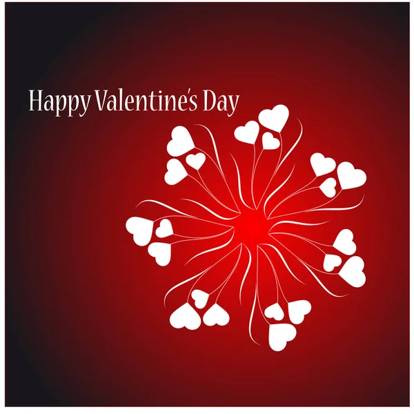 Днем Святого Валентина Вітальна Листівка Векторні Ілюстрації — стоковий вектор