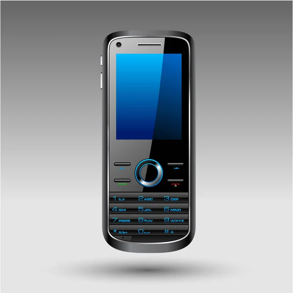 Téléphone Portable Sur Fond Blanc Illustration Vectorielle — Image vectorielle