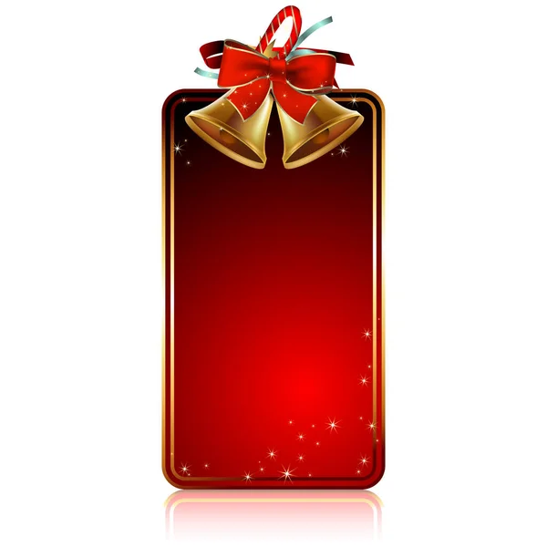 Ajándékdoboz Karácsonyi Szalaggal — Stock Vector