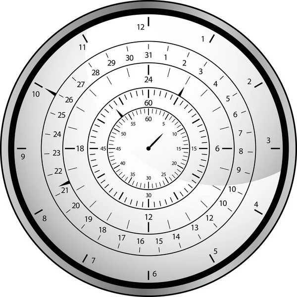 Kompass Ikon Vit Bakgrund — Stock vektor