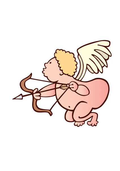 Illustration Vectorielle Cupidon Dessin Animé — Image vectorielle