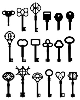 Anahtarları, vektör çizim