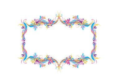 Soyut çiçek arkaplanının vektör çizimi