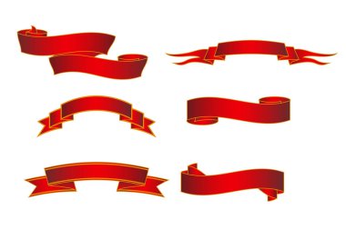 Kırmızı kurdele set afiş