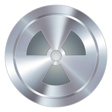 Metal radyasyon işaretinin vektör çizimi