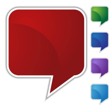 Beyaz bir grup üzerinde sohbet simgesi işareti izole