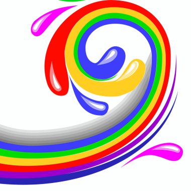 soyut renkli gökkuşağı girdap arkaplanı